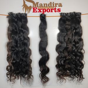 Indian Raw <b>One</b> Donor Non Chemical Processed South Indian Remy Cuticle Aligned Human <b>Hair</b> Bundle Bodywave <b>Extensions</b> Temples <b>Hair</b> - Product Image 4