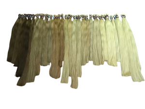 Venta al por mayor mejor calidad ruso eslavo a granel marrón claro humano Remy extensiones de cabello - Product Image 3