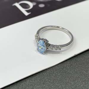 Bague de fiançailles solitaire en diamant de laboratoire, pavée, forme ovale, 1,20 carat, couleur EF, clarté VS, certifiée IGI - Product Image 3