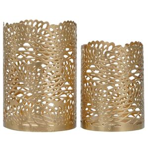 เชิงเทียนโลหะทำมือลายดอกไม้ สำหรับตกแต่งบ้าน สำนักงาน งานแต่งงาน และงานอีเว้นท์ต่างๆ - Product Image 3