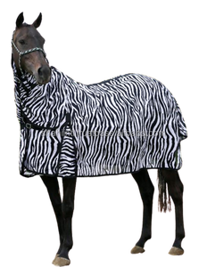 Sábana de malla de cebra de mosca de caballo, manta de caballo ecuestre de cuello de 250GSM, accesorios de alta calidad, el mejor precio al por mayor - Product Image 2