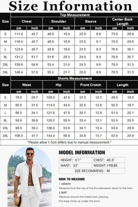 Vêtements d'été pour hommes-Ensemble imprimé hawaïen-Short pour hommes-Chemise de plage décontractée à manches courtes-Ensemble deux pièces-Chemises et shorts de plage - Product Image 6