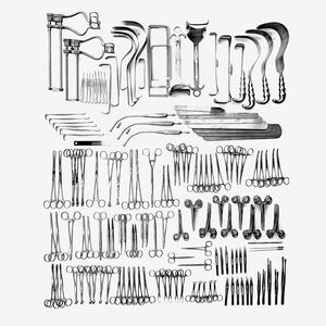 Ensemble de laparotomie de 197 pièces, instruments chirurgicaux en acier inoxydable, manuel, antirouille, passivé, kit chirurgical complet - Product Image 1