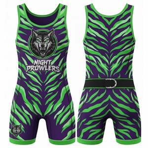 Nuevo Singlet de Lucha Libre Unisex de Alta Calidad en Spandex, Personalizable, Color Sólido, Talla Grande, Impermeable, Transpirable, Sin Tirantes, con Cierre de Broche - Product Image 4