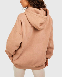 Nueva colección de ropa casual de invierno, sudadera con capucha para mujer de algodón grueso y forro polar, corte holgado, súper suave, de gran gramaje y estilo oversized. - Product Image 6
