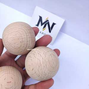 Natural Steam Beech <b>Wood</b> <b>Balls</b> Smooth Round Wooden Spheres for <b>Crafts</b> & Decor - Product Image 6