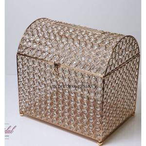 Caja de Invitaciones de Boda de Forma Cuboide, Fabricada en Metal de Primera Calidad con Recubrimiento en Polvo de Color Blanco, Accesorios a un Precio Impresionante - Product Image 4