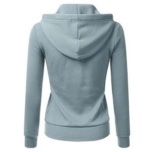 Sudadera con Capucha Personalizada para Mujer, 100% Algodón, Forro Polar Ligero, Manga Larga, Corte Regular, Ecológica, Resistente al Viento, para Invierno - Product Image 5
