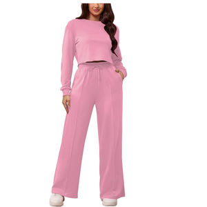 Conjunto Deportivo de Mujer de la Mejor Calidad y Último Estilo, 100% Algodón Felpa, Diseño Casual y Tallas Disponibles para la Venta - Product Image 5