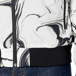 Veste bomber en satin réversible avec logo personnalisé pour homme, rembourrée, décontractée, d'hiver, chaude, en nylon, avec fermeture éclair, vestes pour homme - Product Image 2