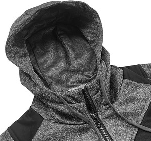 เสื้อฮู้ดแบบสวมหัวโอเวอร์ไซส์ผ้าคอตตอนผ้าฟลีซปักไหล่โอเวอร์ไซส์สไตล์วินเทจผ้าคอตตอนฤดูใบไม้ผลิออกแบบได้ตามต้องการ - Product Image 3