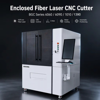 Découpeuse laser à fibre CNC automatique à refroidissement par eau BGC1390 1500W 2000W pour tôles en acier, acier inoxydable, laiton, aluminium
