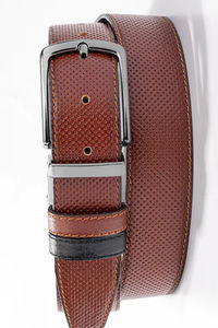 Ceinture de golf perforée et extensible en cuir véritable de haute qualité avec logo personnalisé pour hommes OEM vente en gros goupille pour boucle alliage de style formel - Product Image 3