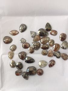 Diamante de corte Rosa marrón Natural de sal y pimienta 2,5-6mm diamantes sueltos redondos facetados para joyería - Product Image 3