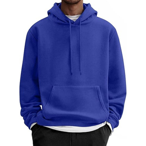 Nouveaux hommes coton polaire sweat à capuche décontracté à manches longues sweats à capuche pull mode cordon à capuche avec poche Kanga - Product Image 1