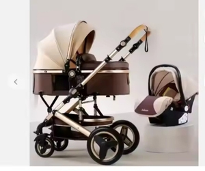 Prix de gros 2023 : Poussette bébé haut de gamme 3 en 1 avec siège auto et poussette, ensemble de poussette de luxe pour nourrisson - Product Image 1