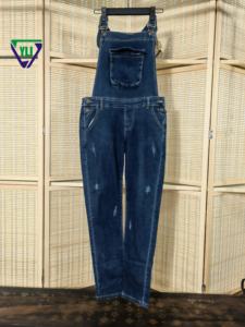 Jeans Vintage de Segunda Mano con Tirantes para Niñas, <span class=keywords><strong>Ropa</strong></span> de Mujer, Pantalones Vaqueros de Estilo <span class=keywords><strong>Retro</strong></span>, <span class=keywords><strong>Ropa</strong></span> Usada - Product Image 3