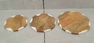 Sous-verres en résine de qualité habituelle en résine époxy et bois décoratif carré rond en résine époxy utiliser Home Bar Kitchen - Product Image 2