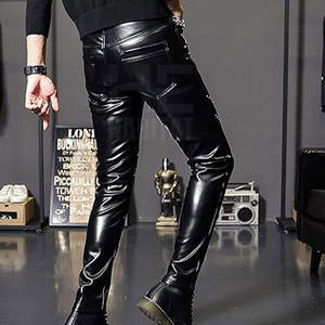 กางเกงหนังผู้ชายขายดี ลดราคาพิเศษ ดีไซน์คลาสสิก สวมใส่สบาย ทนทาน หนังแท้นุ่ม - Product Image 3