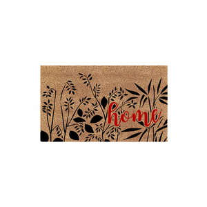 Tapis de porte indien décoratif en fibre de coco pour l'entrée de la maison, le salon, anti-poussière, antidérapant, tapis à dos en PVC naturel - Product Image 5