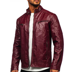 Veste en cuir décontractée de haute qualité pour hommes, logo personnalisé, designer, vierge, taille standard, veste en cuir pour hommes - Product Image 4