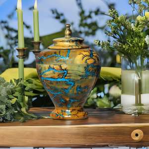 Handmade Fractal Burning Urn Ashes Beautiful Cremation <b>Memorial</b> Human Ashes <b>Pet</b> <b>Box</b> <b>for</b> Your Loved One - Product Image 4