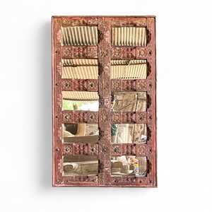 Large Wooden Mirror <b>Frame</b> Rustic and <b>Antique</b> Design Style for Wall Decor for Living Room Bathroom Hotels - Product Image 6