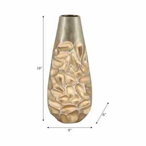 Vase à fleurs en métal artisanal pour la décoration intérieure, vase haut de gamme fabriqué à la main par Zahid Exports. - Product Image 6
