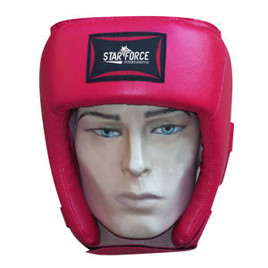 100% Material de cuero genuino hecho protectores de cabeza de Boxeo/protectores de cabeza de ajuste cómodo de longitud regular - Product Image 5