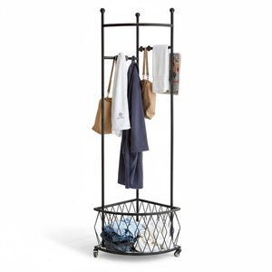Organisateur de vêtements mural en fer forgé pour salon KPT68033 - Product Image 2