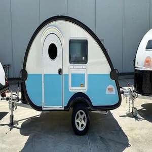 Mejor Remolque de Camping Plegable, Ligero, Expandible, Impermeable, Mini Caravana en Forma de Lágrima para Campamentos Familiares Todoterreno y Autocaravanas - Product Image 1