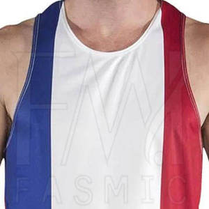 Singlets de haute qualité de style à la mode avec des maillots de lutte pour hommes en polyester 100% avec des marques de distributeur - Product Image 3