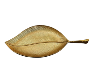 โมเดิร์นและคลาสสิกสีทองโลหะถาดเก็บใบไม้สลัดผลไม้เสิร์ฟถาดและจานสําหรับงานแต่งงานตกแต่ง - Product Image 5