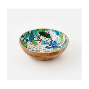 Écologique 100% naturel grand bambou en bois rond un saladier élégant vente chaude pour bol de service de salade de fruits - Product Image 4