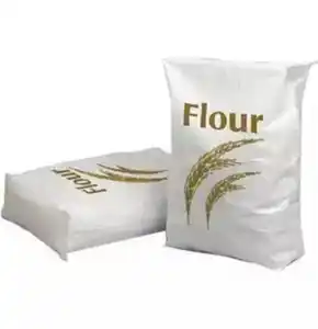 10kg 20kg 25kg 50kg Kích thước bù đắp in PP dệt wheatcorn ngô bột túi để bán với số lượng lớn bột mì