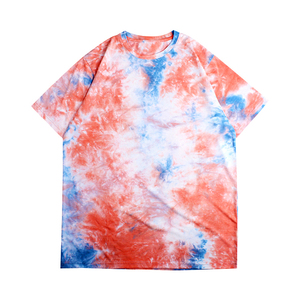 2025 Summer Collection Custom Men's <b>Tie</b> Dye Short Sleeve T-Shirt High Quality 100% Cotton <b>Knitted</b> Fabric - Product Image 1