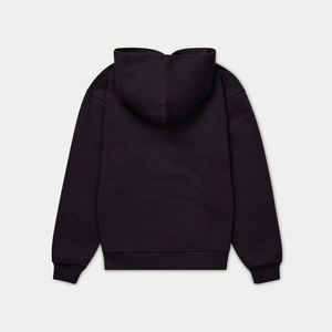 Sudadera con capucha de terciopelo de 380 GSM con logotipo de impresión Digital de color personalizado, jersey de ajuste regular, técnica bordada sólida para otoño - Product Image 5