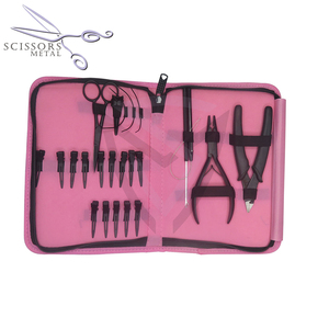 Alicates de extensión de cabello de dos orificios de acero inoxidable plateado de alta calidad con logotipo personalizado, precio al por mayor, herramientas de extensión de cabello - Product Image 5