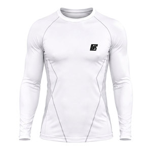 เสื้อรัดกล้ามเนื้อแขนยาวสำหรับผู้ชาย แบบสปอร์ตแวร์ สกรีนลายตามสั่ง เหมาะสำหรับออกกำลังกาย ฟิตเนส วิ่ง เทรนนิ่ง และการฝึกซ้อม - Product Image 1