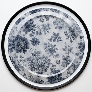 Assiette de présentation en résine de dentelle vintage avec texture de dentelle intégrée créant une apparence de table luxueuse et intemporelle - Product Image 3