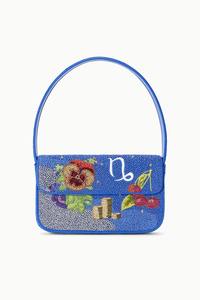 Bolso de Mano de Mujer con Diseño Geométrico, Tejido Navajo Colorido de Algodón y Poliéster, Bolso Tipo Clutch con Cuero Repujado y Cuentas - Product Image 3