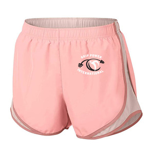 Shorts de plage décontractés pour hommes en polyester, taille élastique, logo personnalisé brodé, respirant, séchage rapide, motif géométrique pour la course à pied - Product Image 1