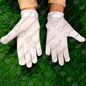 Guantes de entrenamiento de béisbol y softbol con puño corto de color blanco personalizados con tamaño y logotipo Guantes de bateo de calidad - Product Image 3