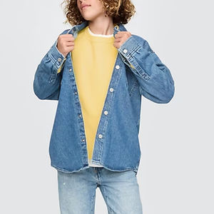 Service OEM de conception avec logo personnalisable, sweat-shirt décontracté pour garçons à manches longues avec épaules tombantes pour un ajustement confortable et décontracté - Product Image 4