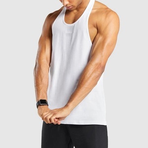 รับผลิตเสื้อกล้ามออกกำลังกายผู้ชายแบบขายส่ง OEM ผ้าโพลีเอสเตอร์ผสม ผลิตเสื้อผ้าตามสั่ง - Product Image 4