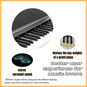 Clavier d'orgue électronique Heavy Hammer <span class=keywords><strong>avec</strong></span> 88 touches, 800 timbres, 600 rythmes, 80 morceaux de démonstration et fonctionnalités haute visibilité - Product Image 3