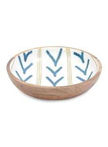 Acacia <b>Wood</b> <b>Fruit</b> Printed Round rennamel Salad <b>bowl</b> handmade - Product Image 6