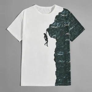 T-shirts en tricot à manches courtes pour hommes de qualité supérieure Sublimation personnalisée col rond bloc de couleur chemises à séchage rapide et respirantes col en V - Product Image 1
