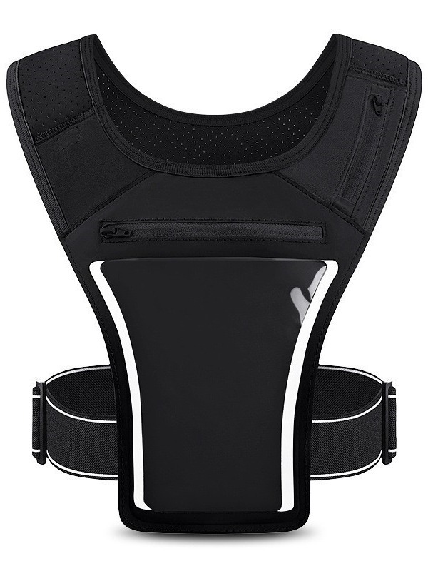 Unisex Jogging Bag Hydration Running Pack Adjustable Chest Fit Phone Storage for Daily Running Marathon Course a Pied