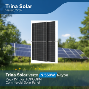 แผงโซลาร์เซลล์เชิงพาณิชย์ Trina Solar Vertex N 550W N-Type สำหรับเทคโนโลยี TOPCon - Product Image 3